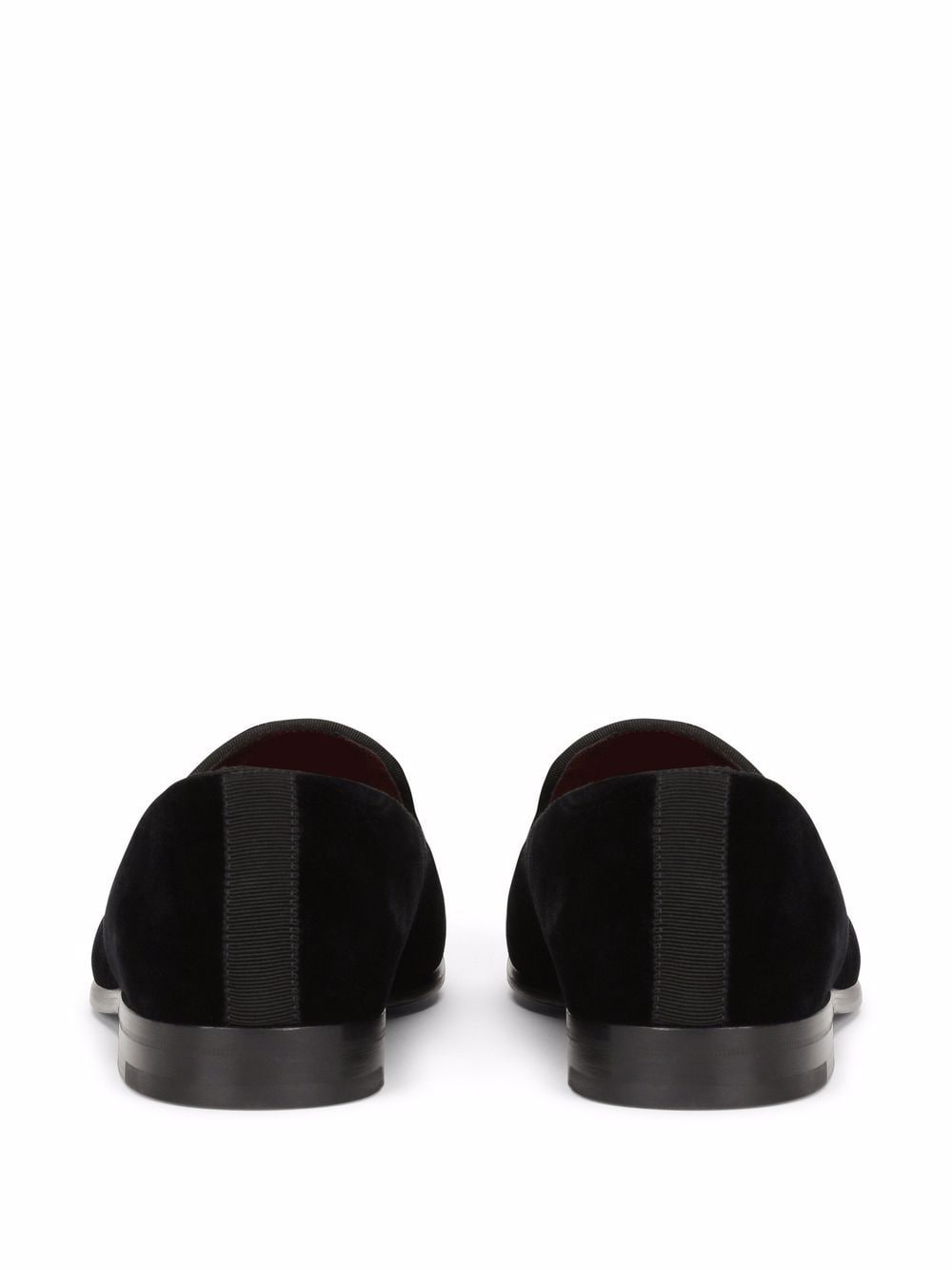 Dolce & Gabbana DG logo velvet slippers