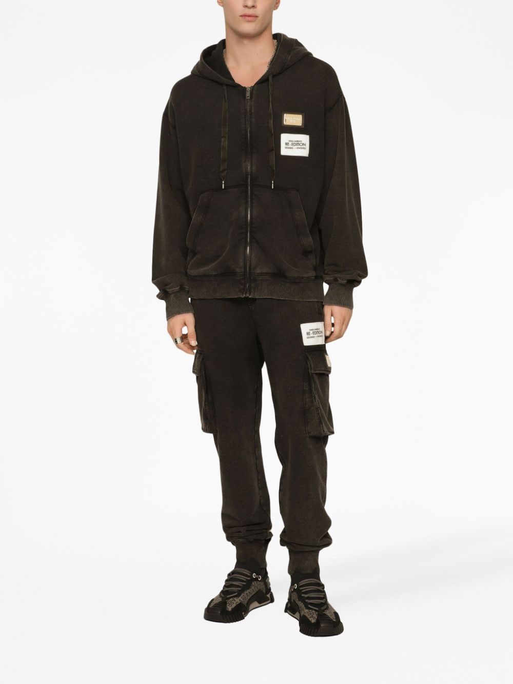 Dolce & Gabbana Tailored cargo with logo application