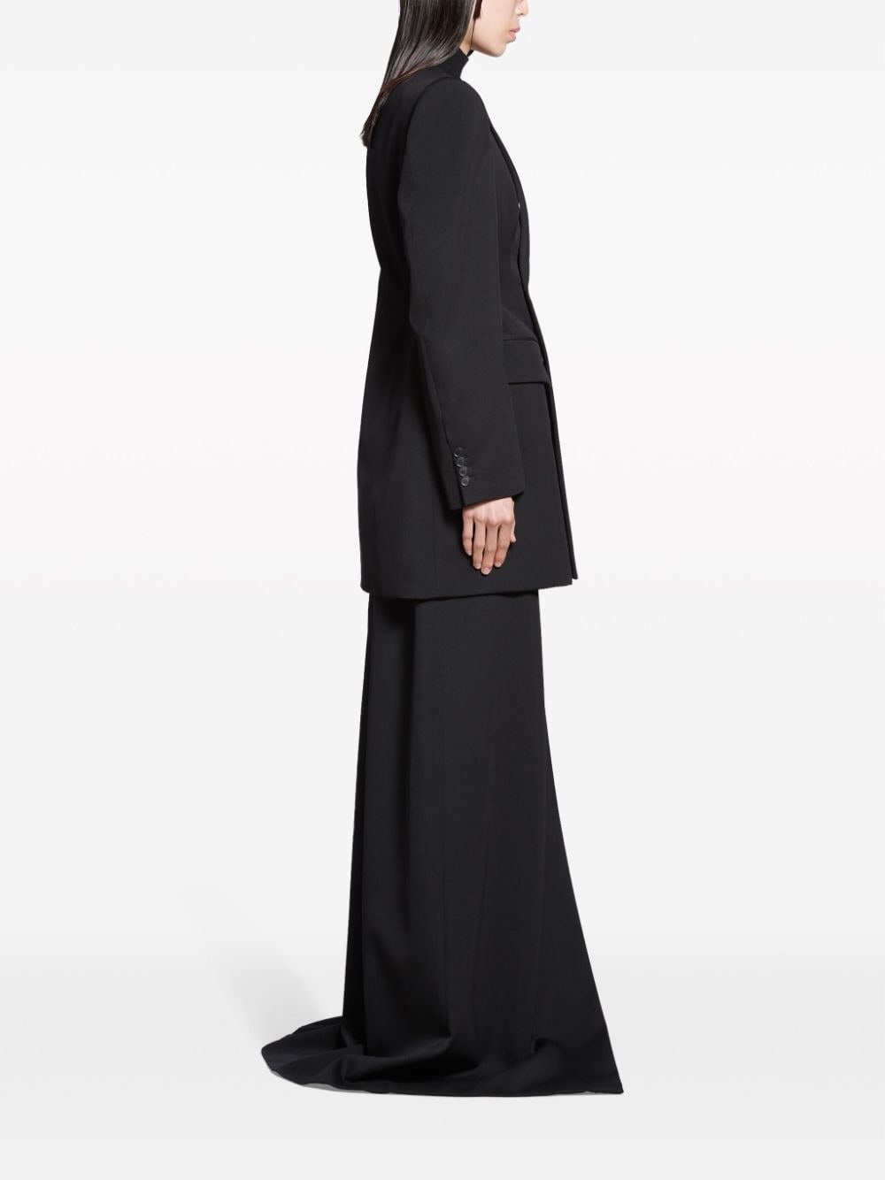 Balenciaga Hourglass Virgin Wool Double-breasted Blazer