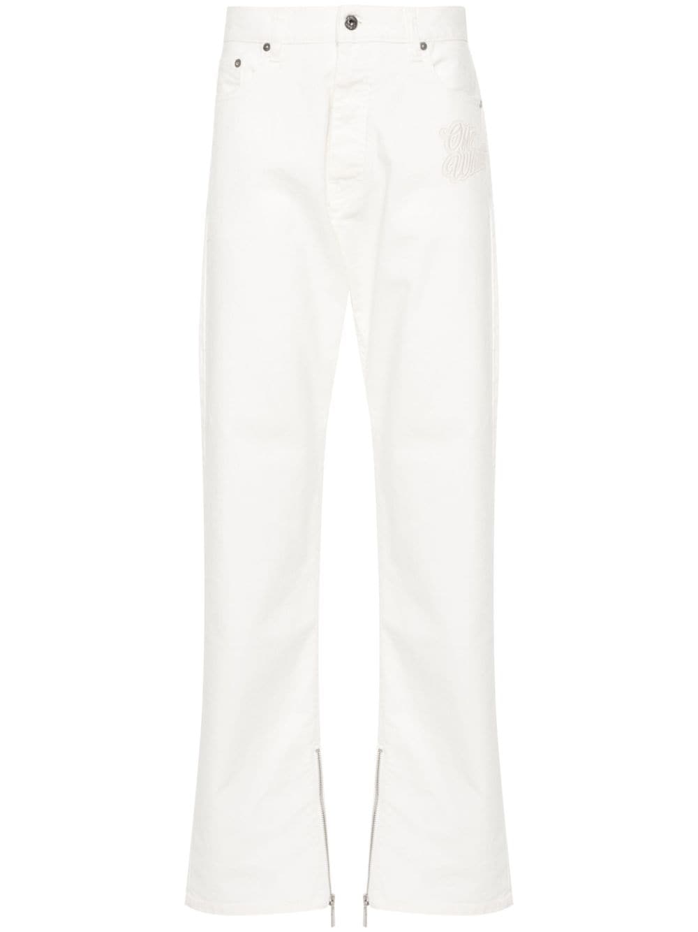 Off White 90's Logo Skate straight-leg jeans