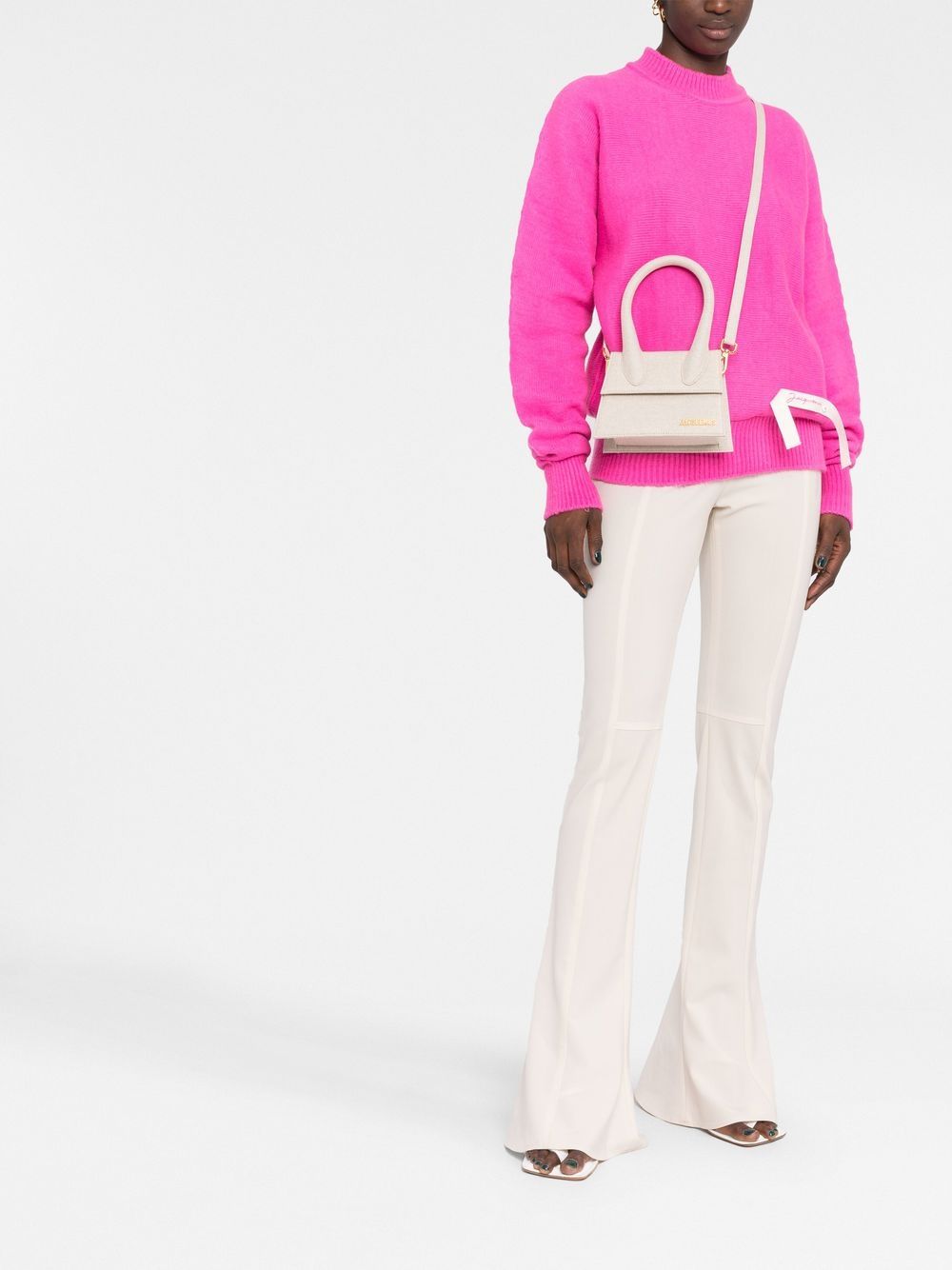 Jacquemus Le Chiquito Noeud cotton canvas shoulder bag