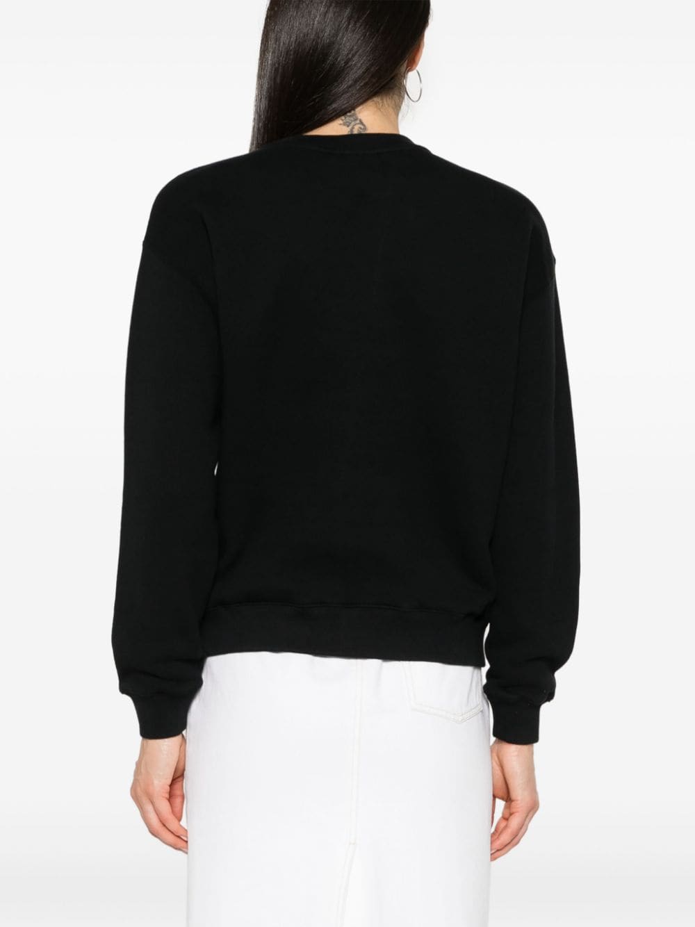 Maison Kitsune fox pattern cotton sweatshirt