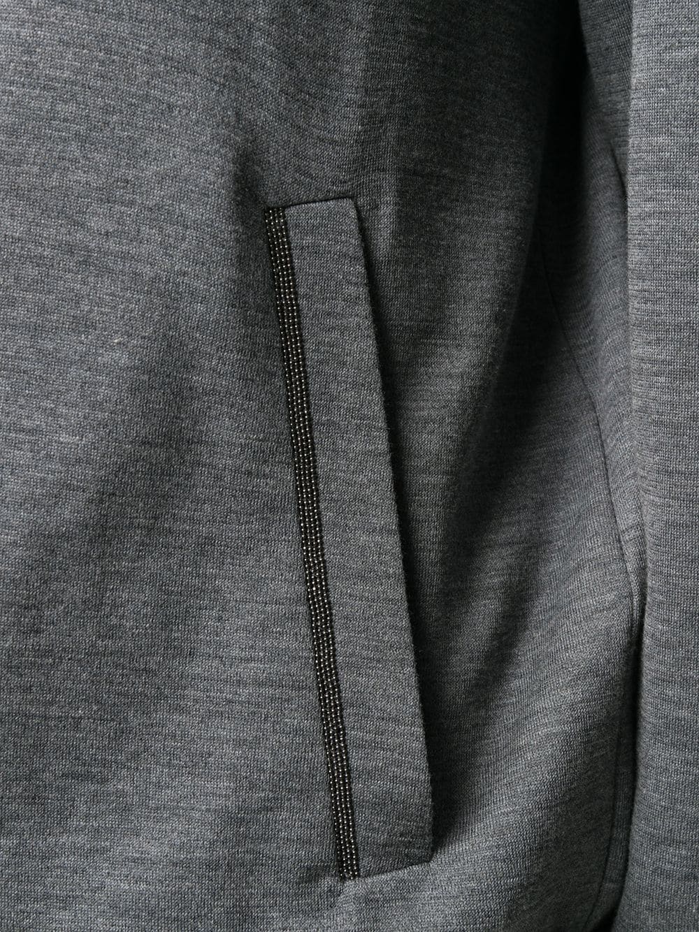 Brunello Cucinelli zipped long-sleeve hoodie