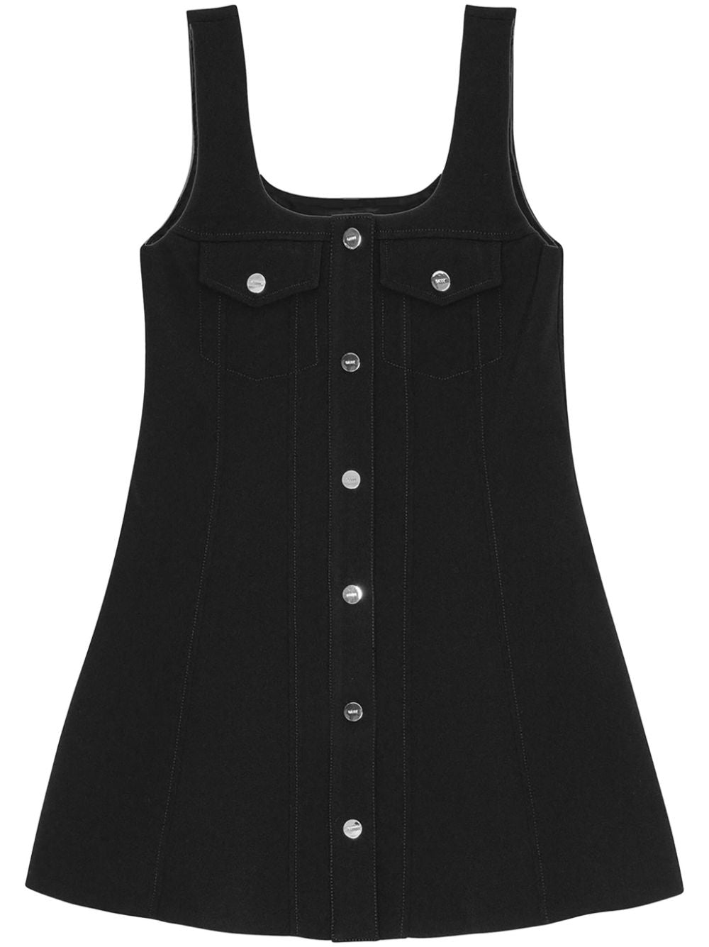 Ganni crepe mini dress