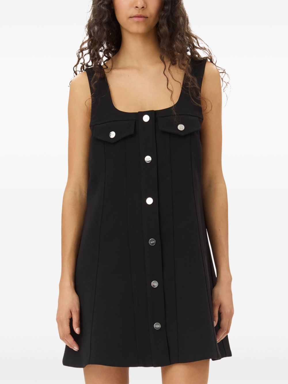 Ganni crepe mini dress
