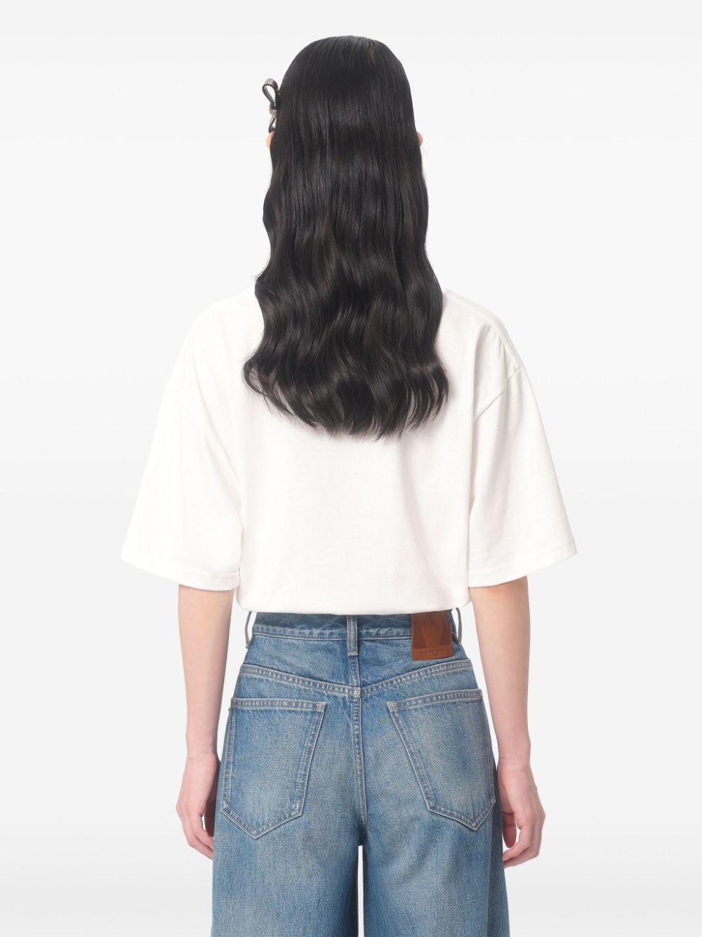 Valentino Cotton T-Shirt With Chez Valentino Print