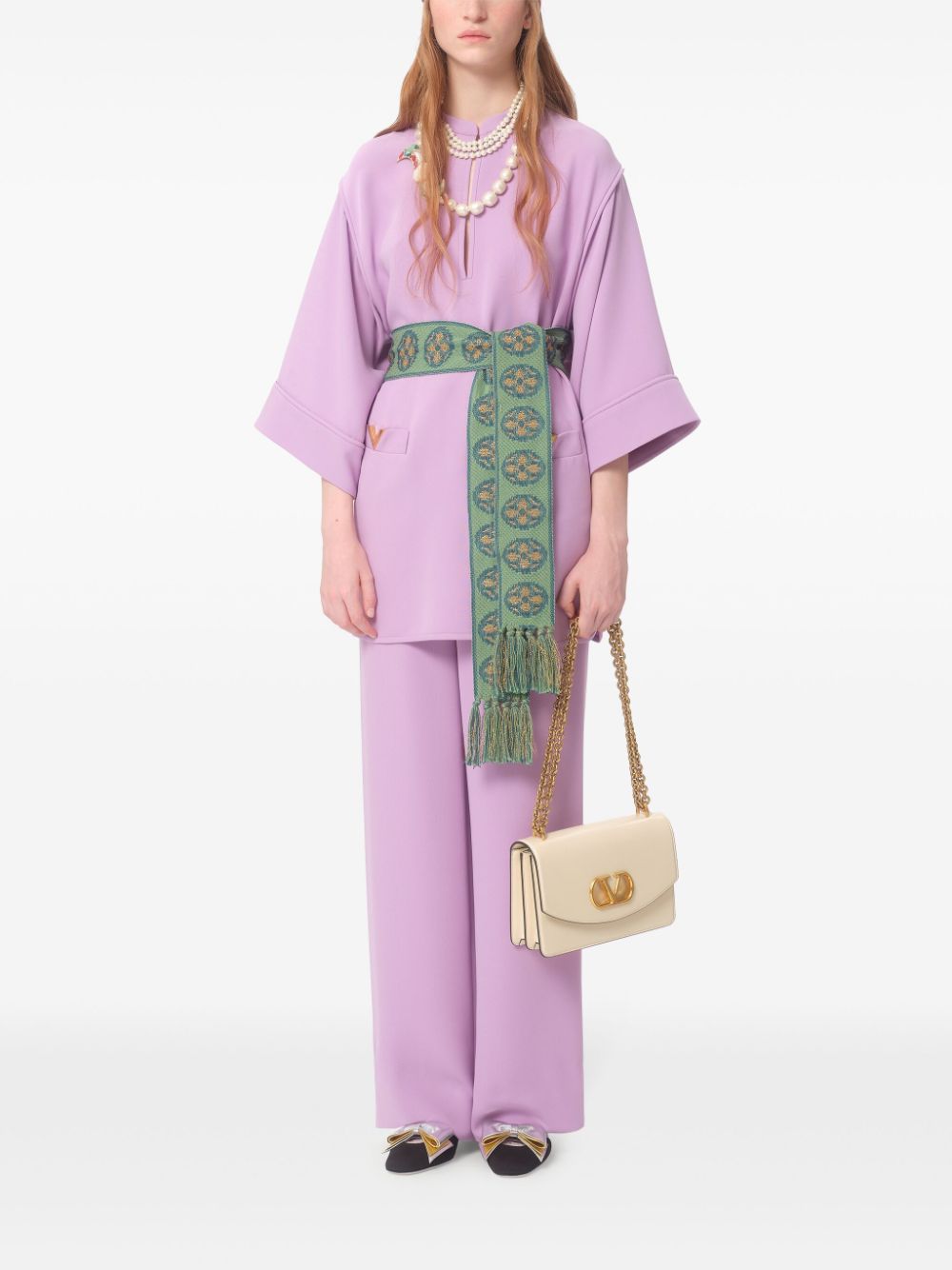 Valentino Silk Wide-Leg Trousers
