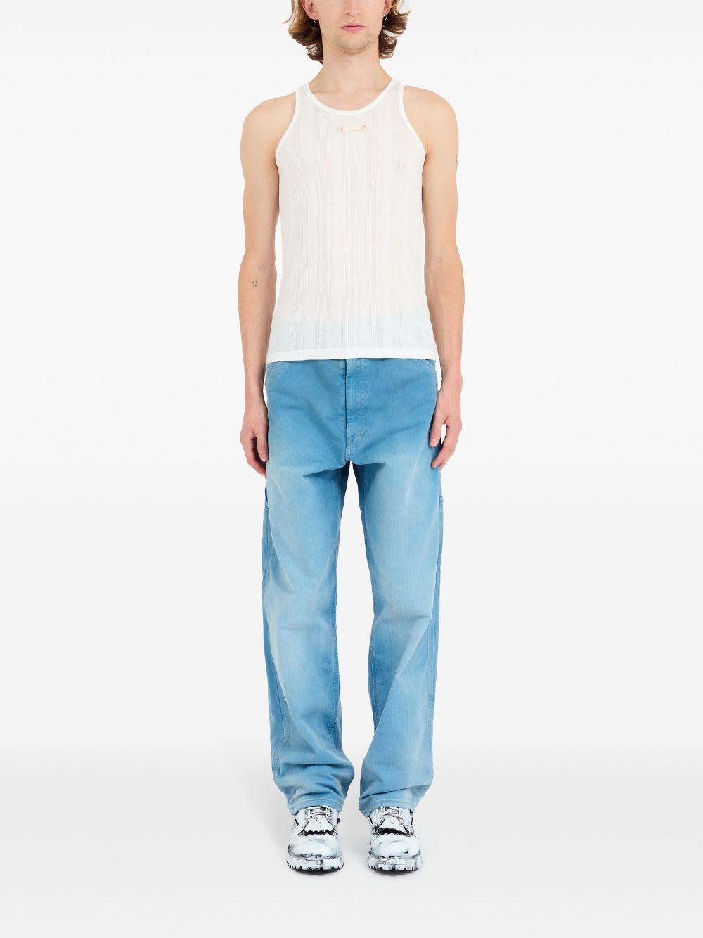 Maison Margiela Fancy ribbed tank top