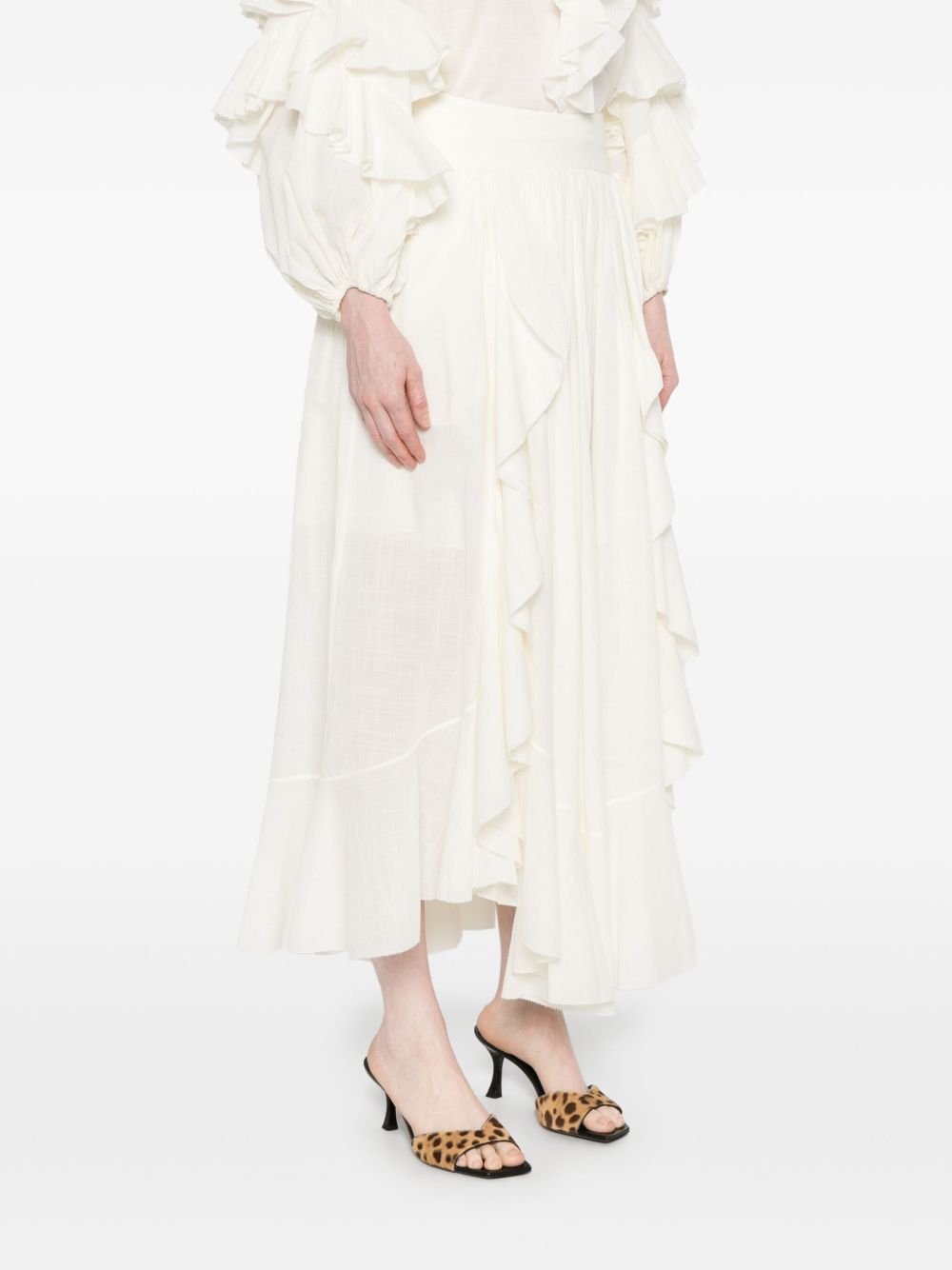 Zimmermann Ruffled maxi skirt