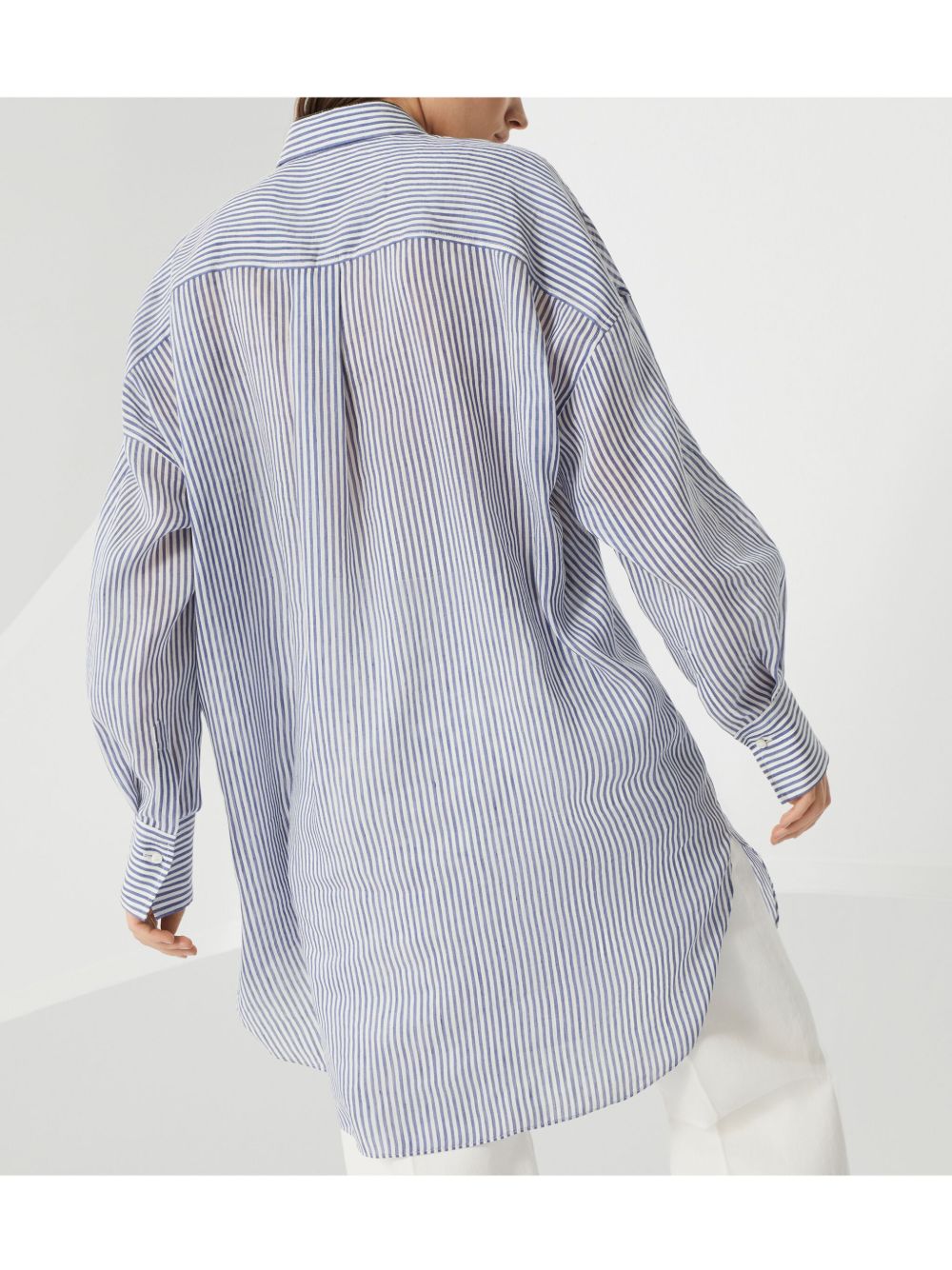 Brunello Cucinelli Shirts Clear Blue