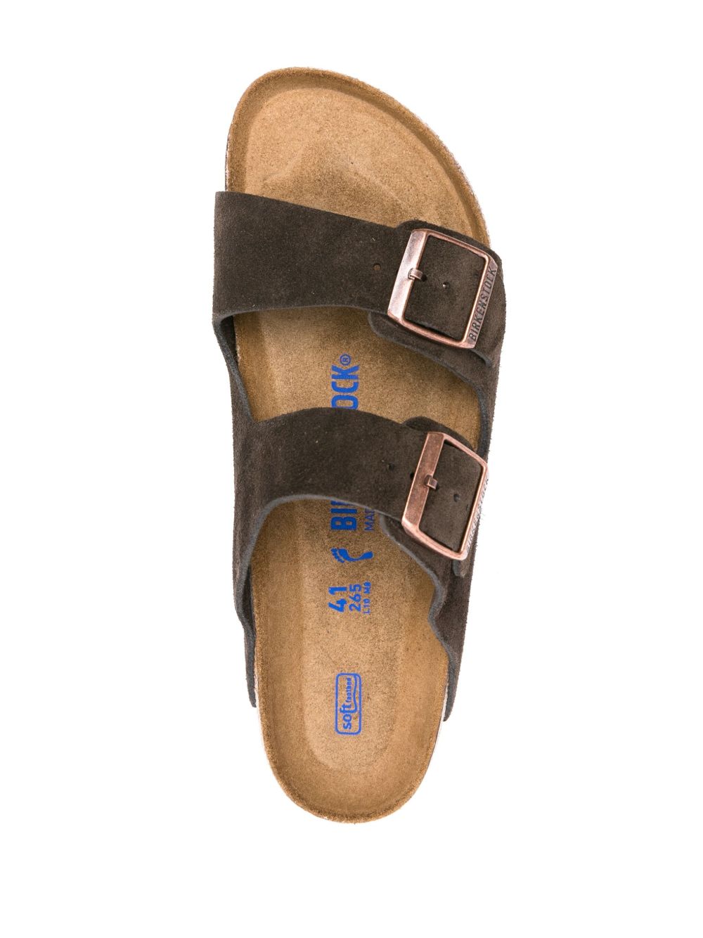 Birkenstock Arizona buckled suede sandals