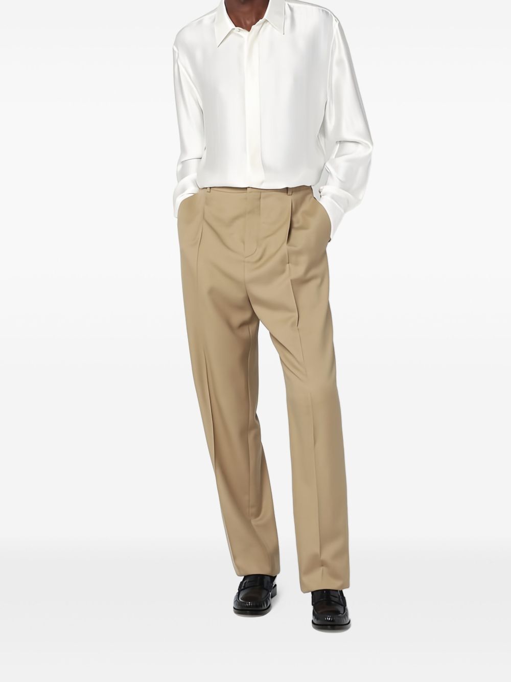 Saint Laurent Trousers Beige