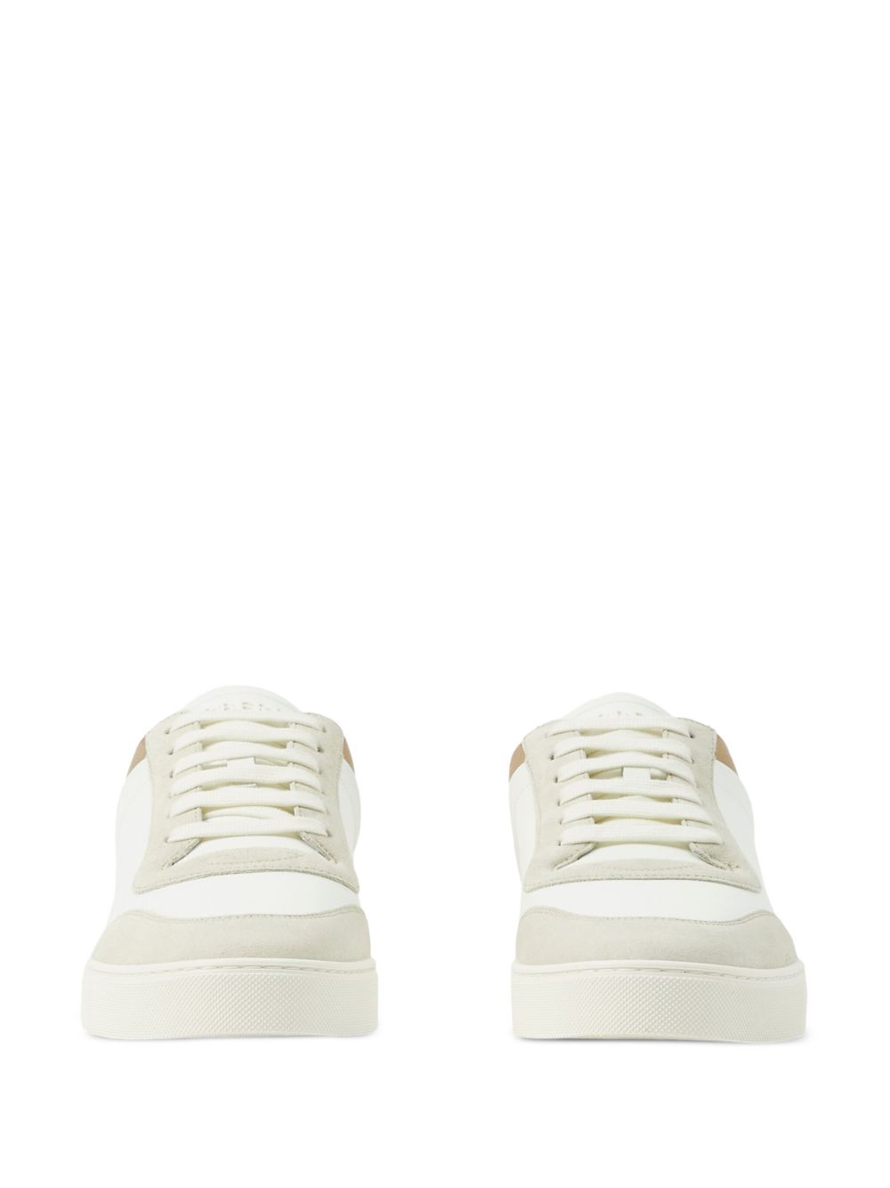 Burberry Leather, suede and check sneakers