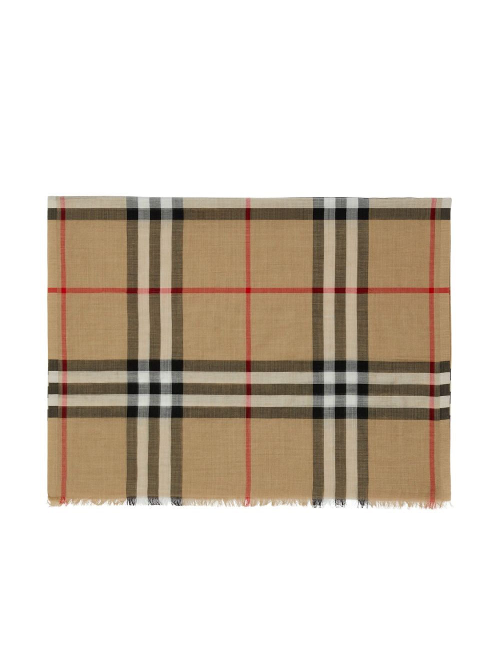 Burberry Check wool and silk scarf
