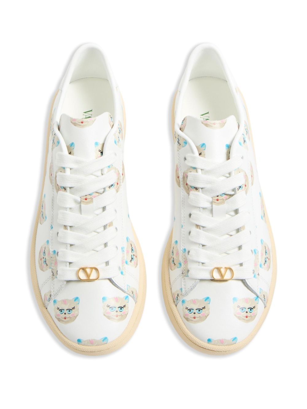 Valentino Garavani Le Chat De La Maison Royco Sneaker In Nappa Calfskin