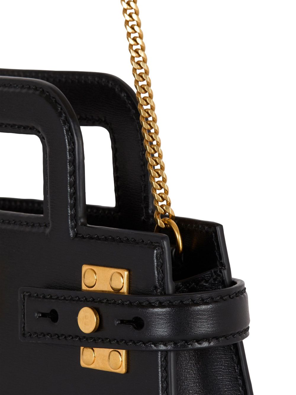 Balmain B-Buzz small leather handbag