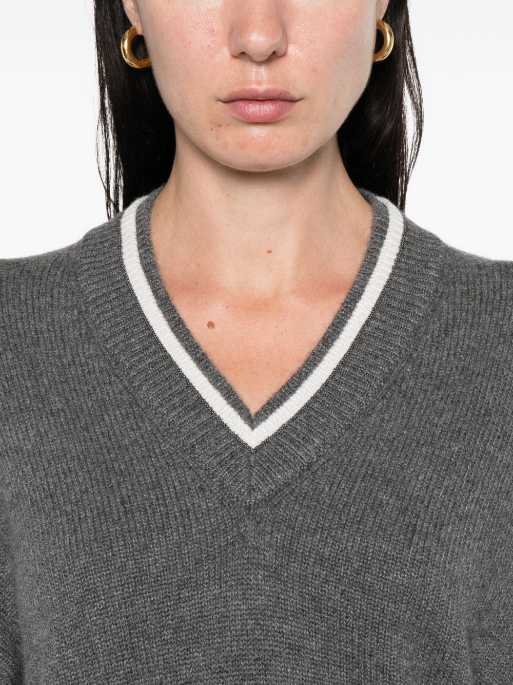 Brunello Cucinelli Sweaters Grey