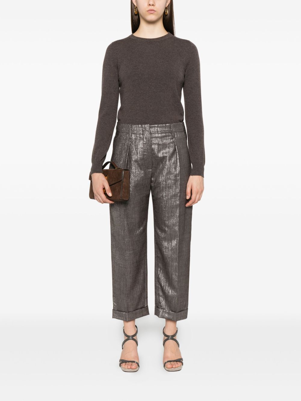 Brunello Cucinelli Trousers Silver