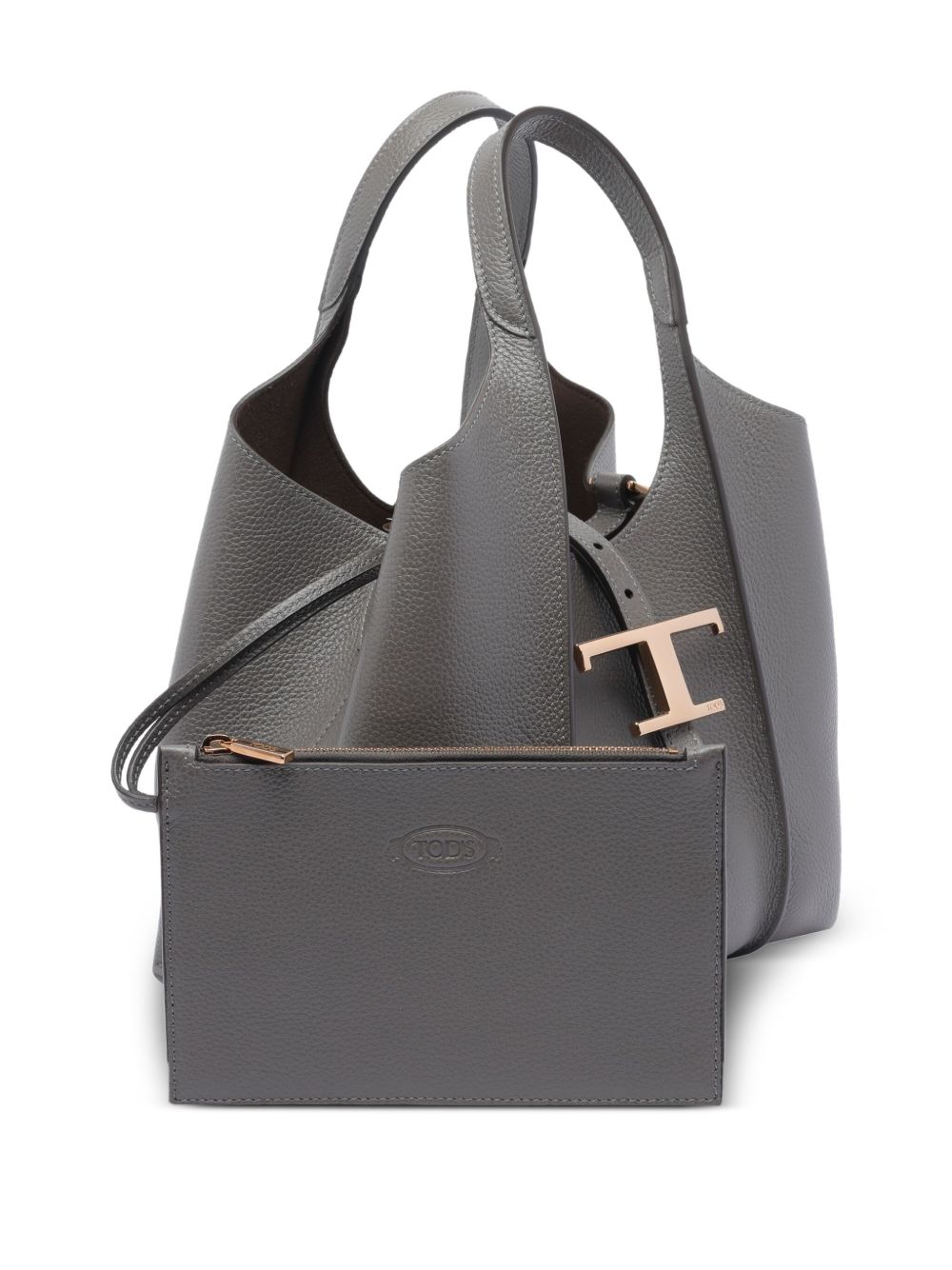 Tod's T Timeless Mini Leather Shopping Bag