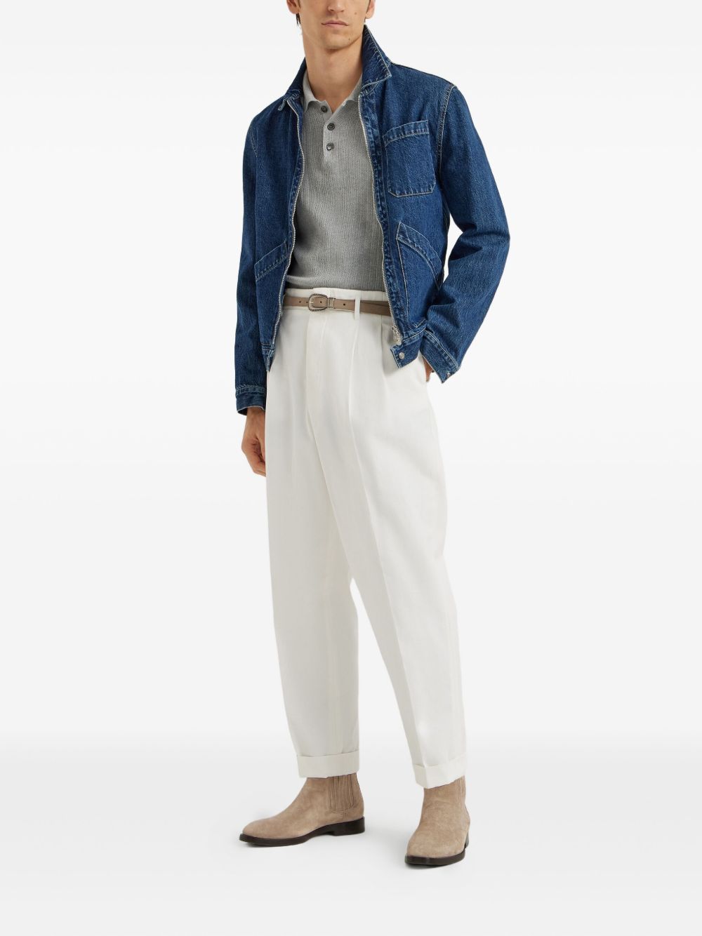 Brunello Cucinelli T-shirts and Polos Light Grey