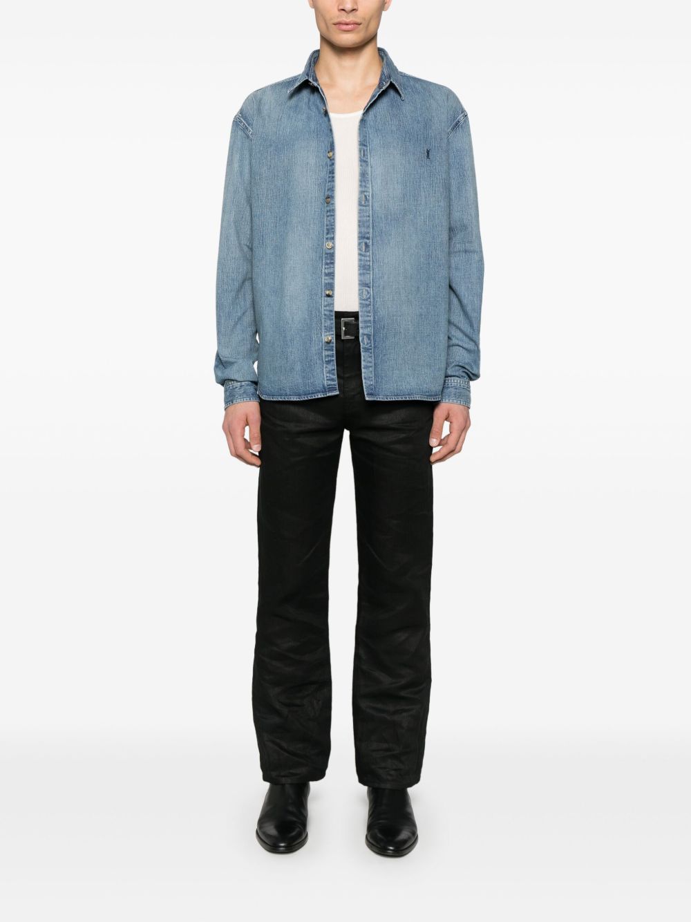 Saint Laurent Shirts Clear Blue