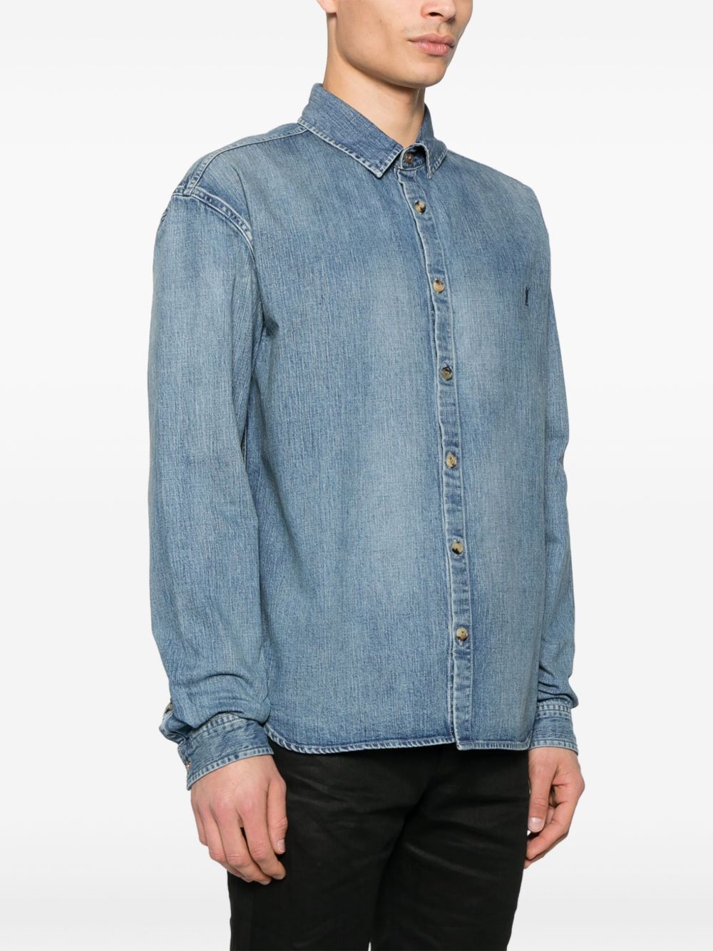 Saint Laurent Shirts Clear Blue