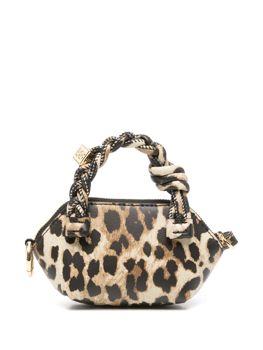 Ganni Leopard Nano Bou Bag