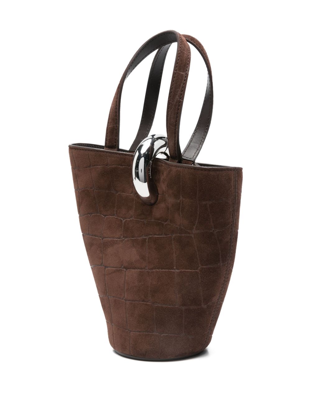 JACQUEMUS Crocodile-Effect Ring-Detail Tote Bag