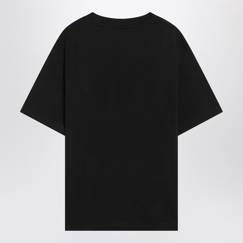 JACQUEMUS Black cotton crew neck T-shirt