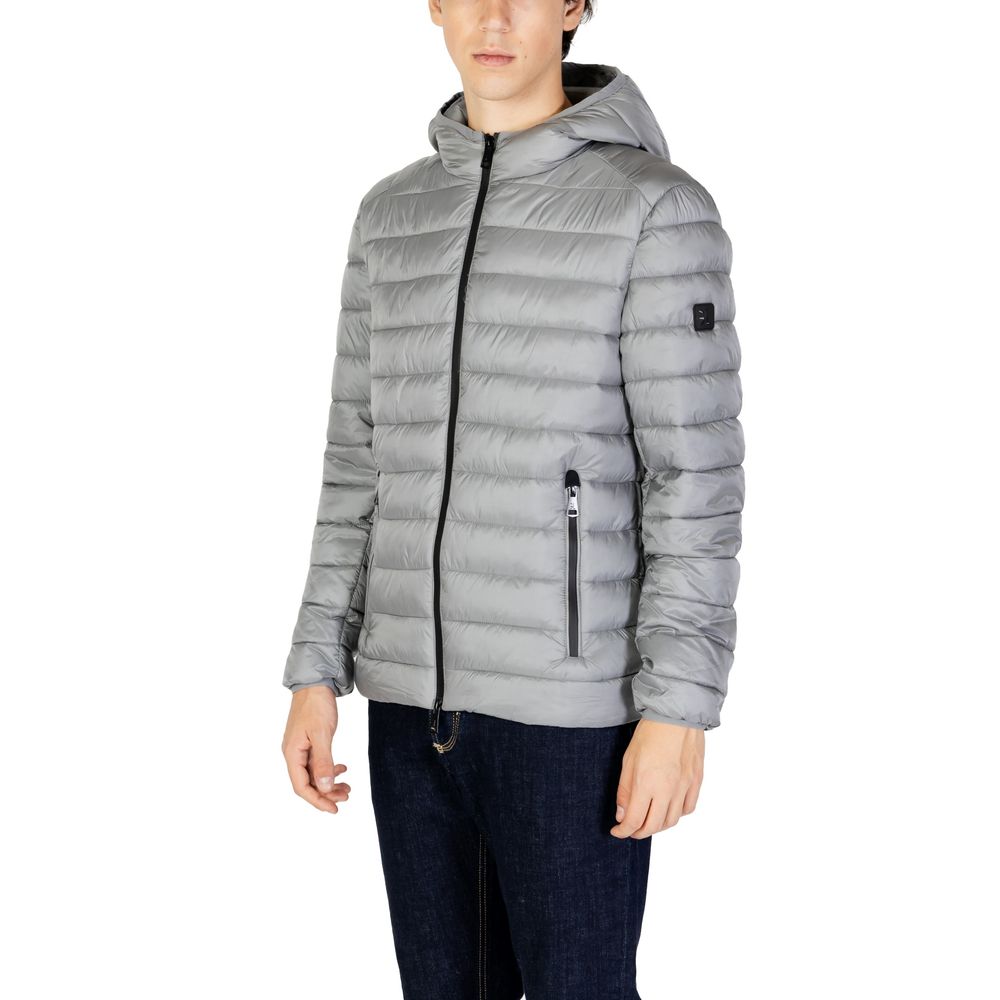 Gray Polyamide Jackets & Coat