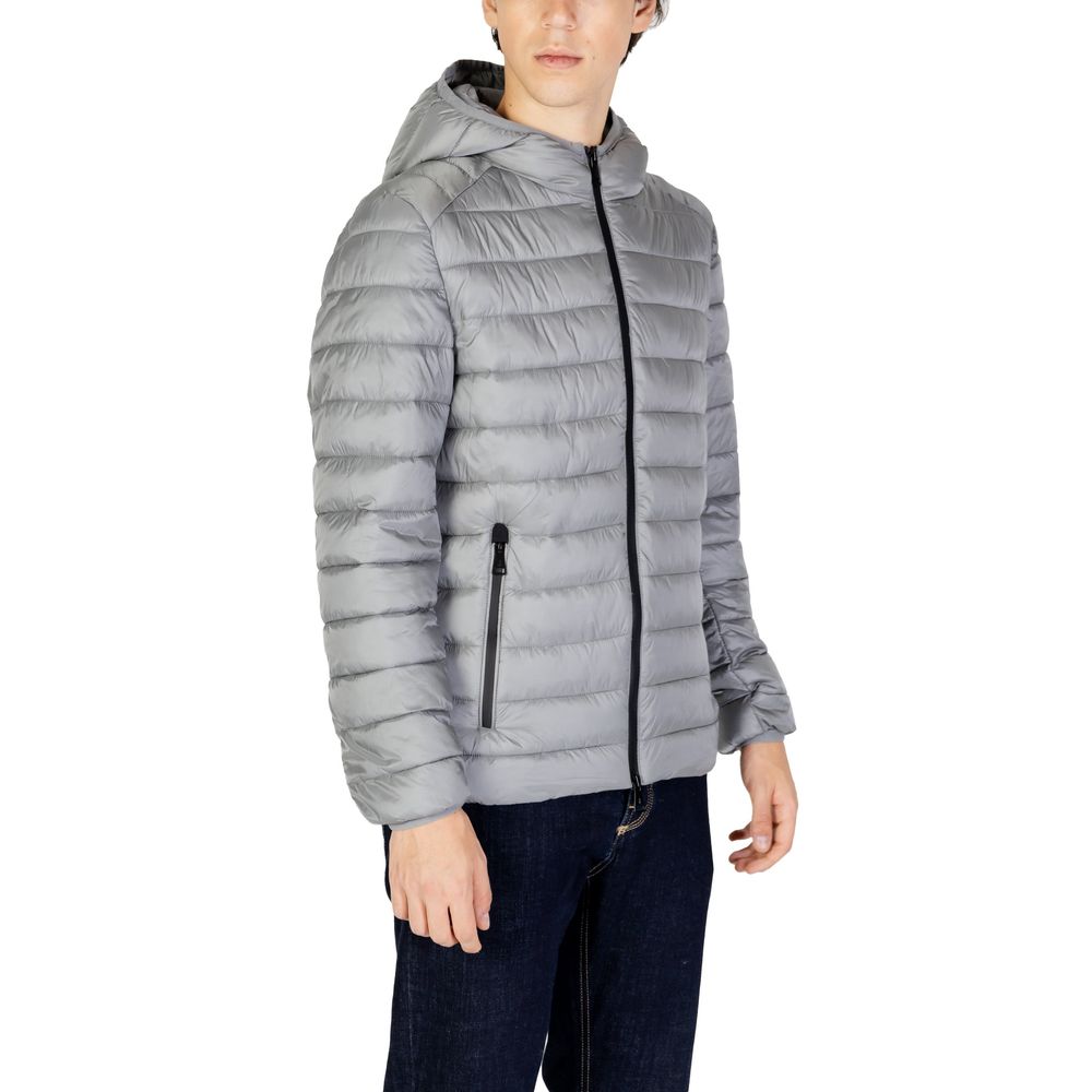 Gray Polyamide Jackets & Coat