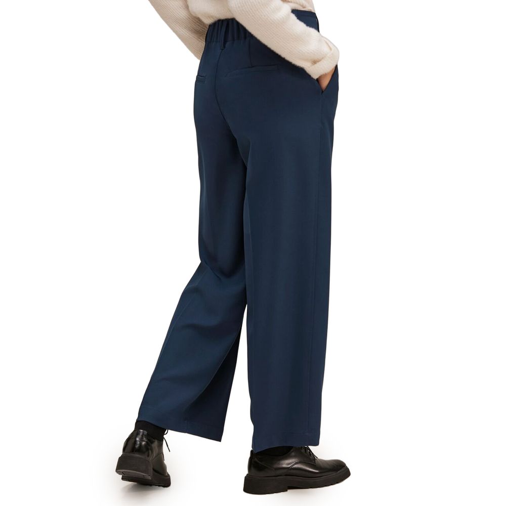 Blue Polyester Pant