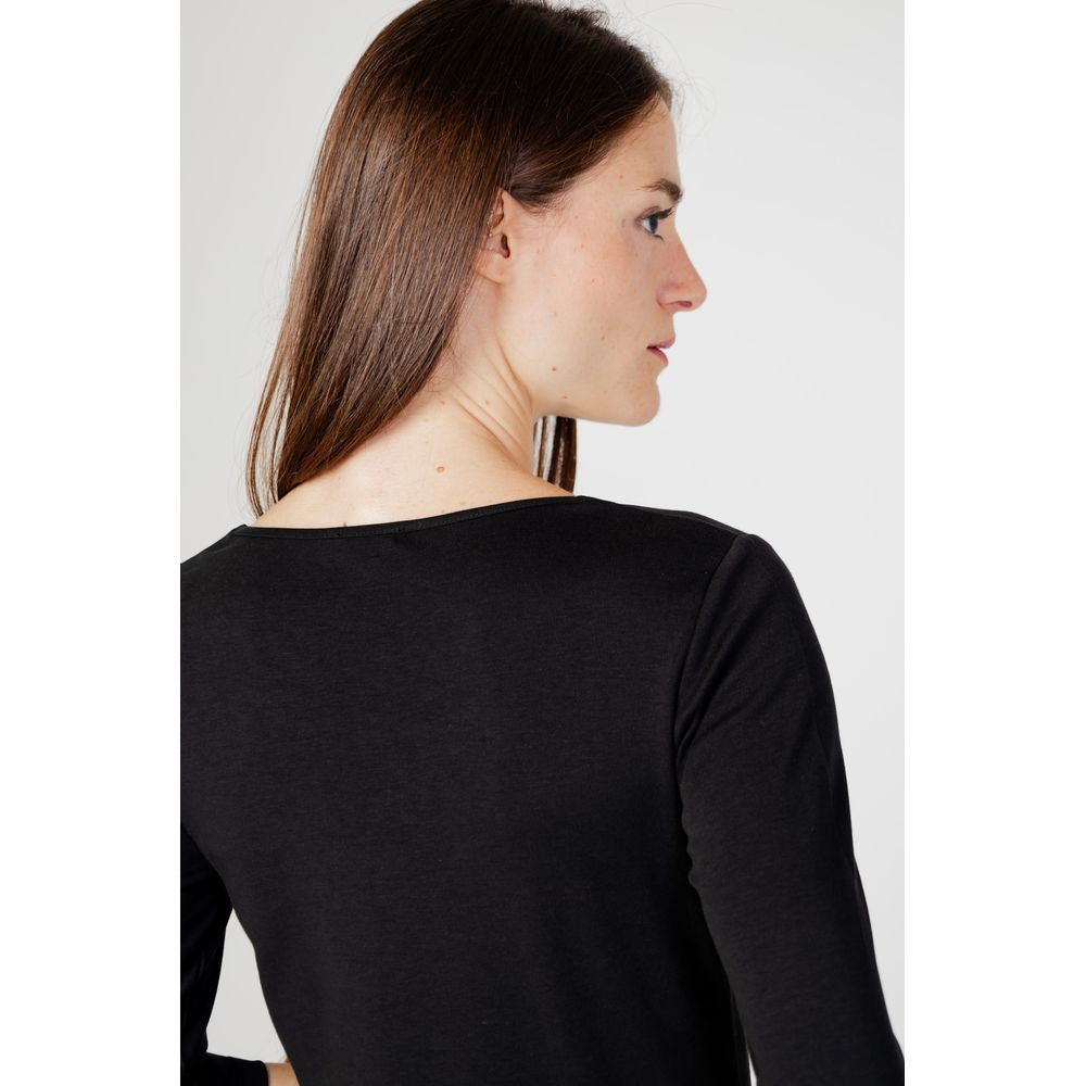 Black Cotton Long Sleeve