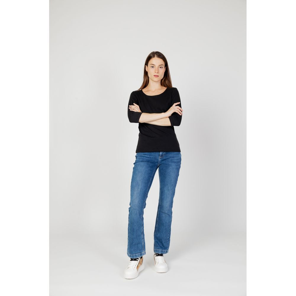 Black Cotton Long Sleeve
