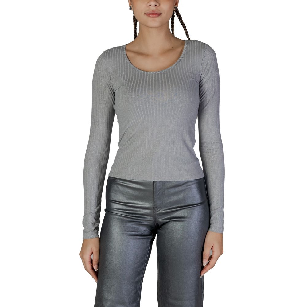 Silver Recycled Polyester Long Sleeve