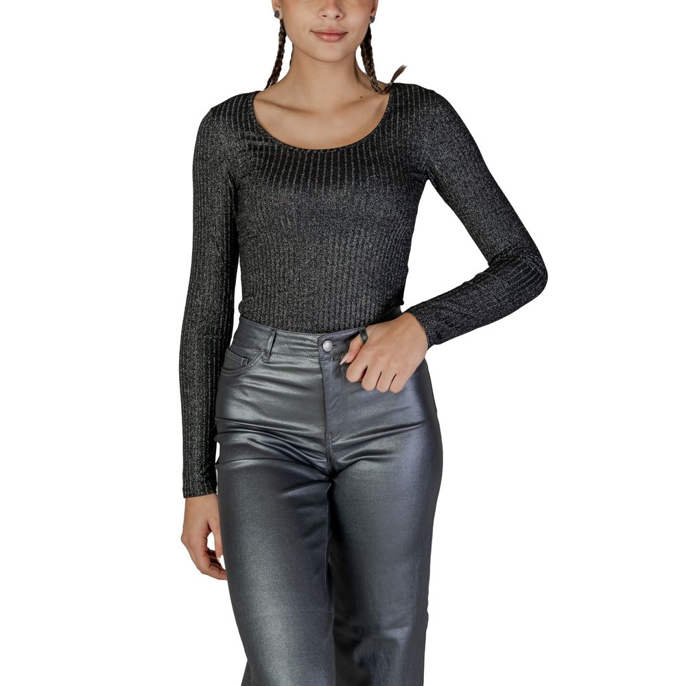 Black Recycled Polyester Long Sleeve