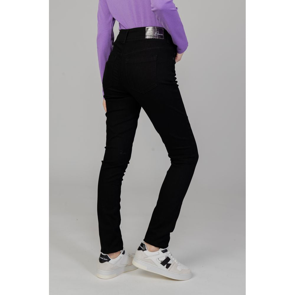 Black Cotton Slim Fit Jean