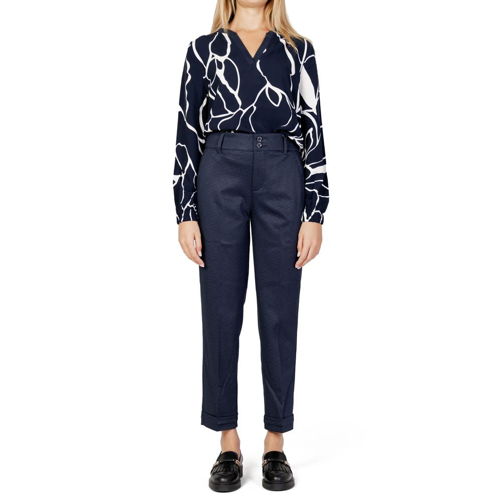 Blue Viscose Pant
