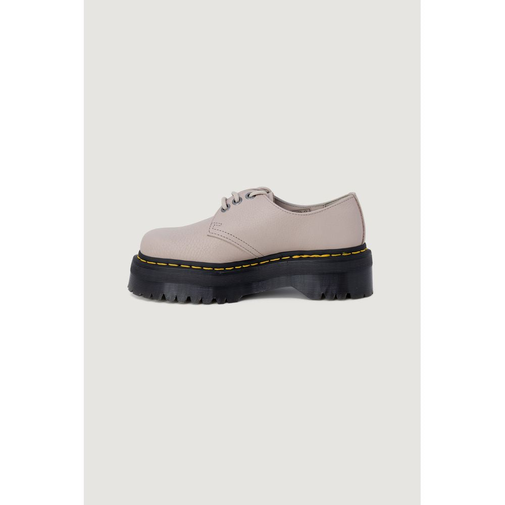 Purple Leather Lace-Up Boot