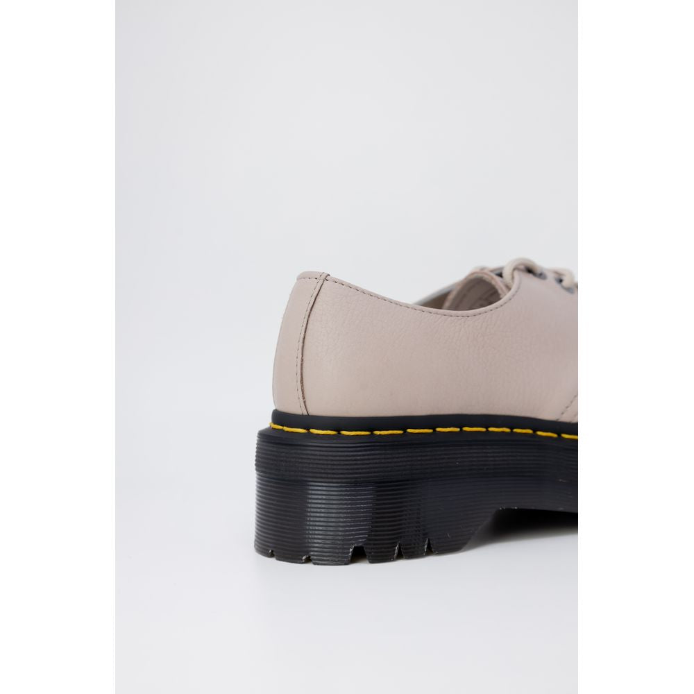 Purple Leather Lace-Up Boot