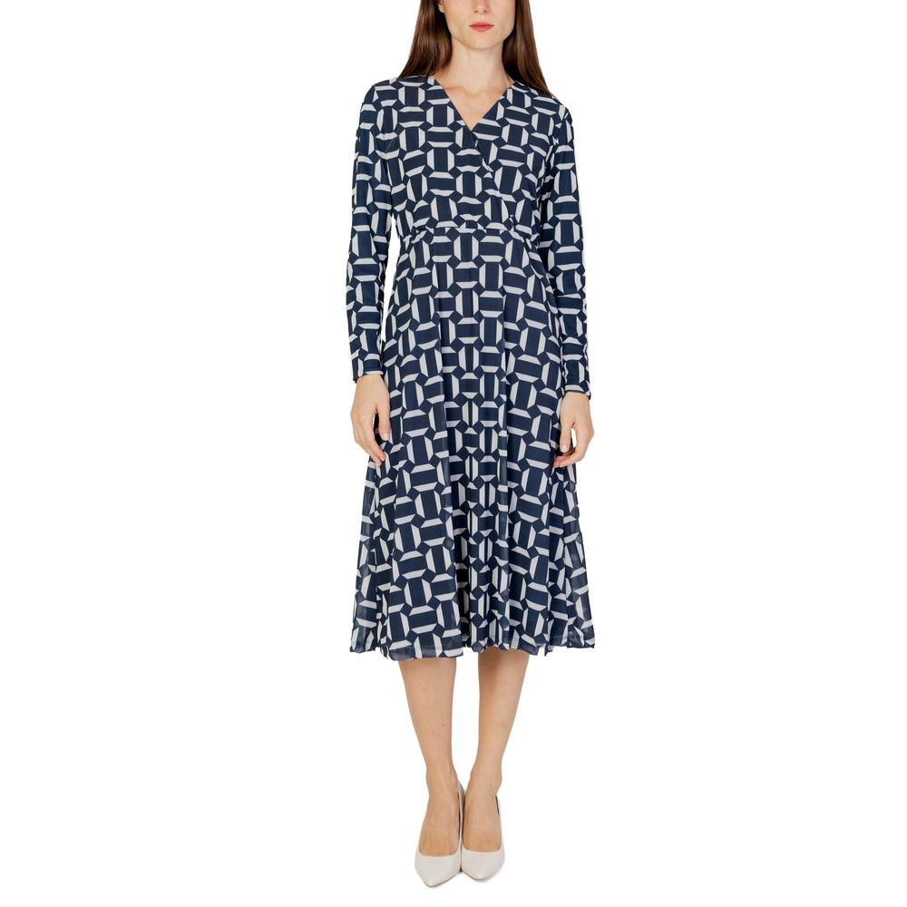 Blue Polyester Long