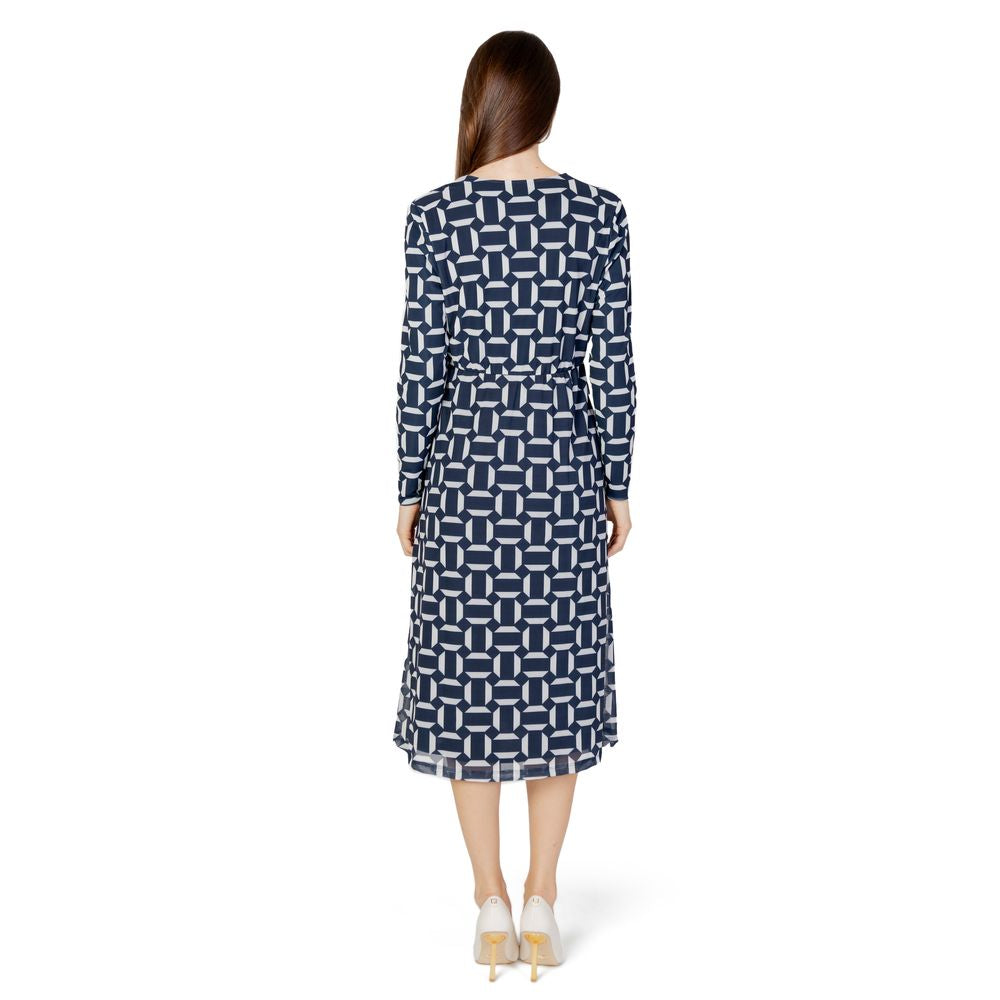 Blue Polyester Long