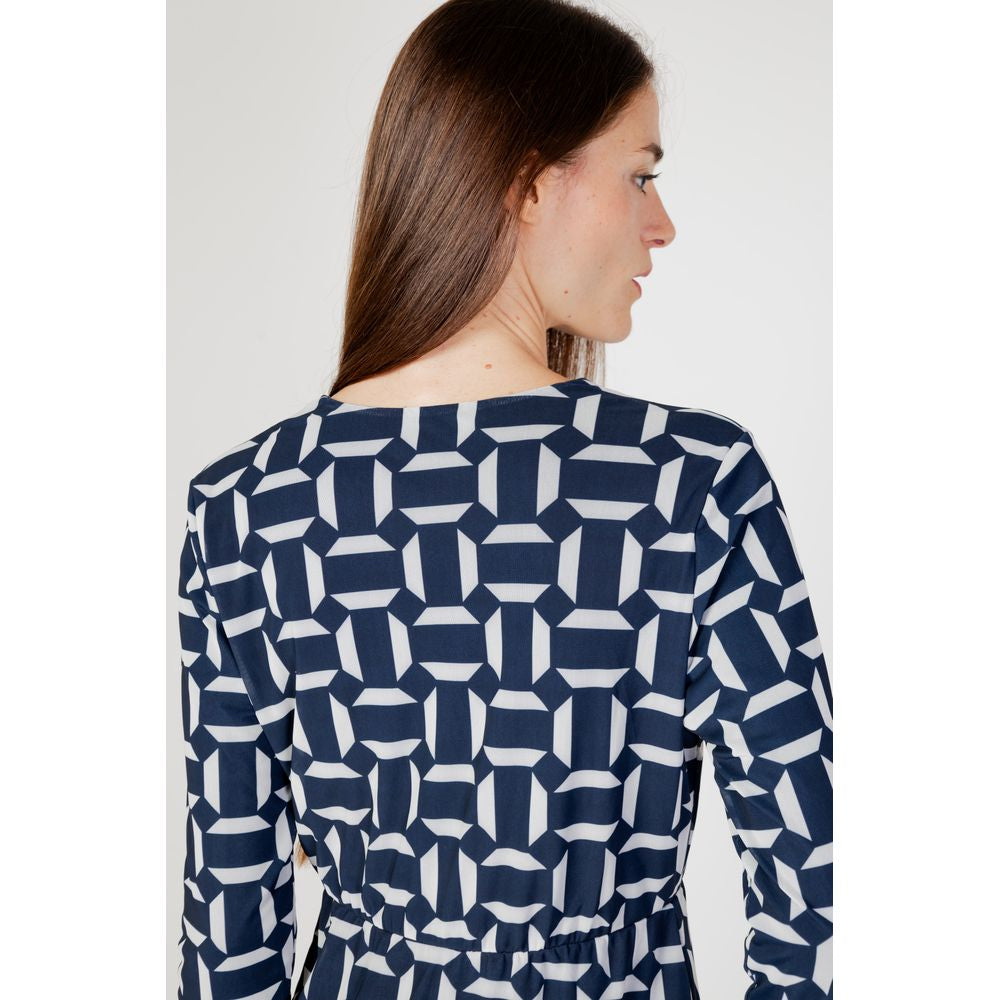 Blue Polyester Long