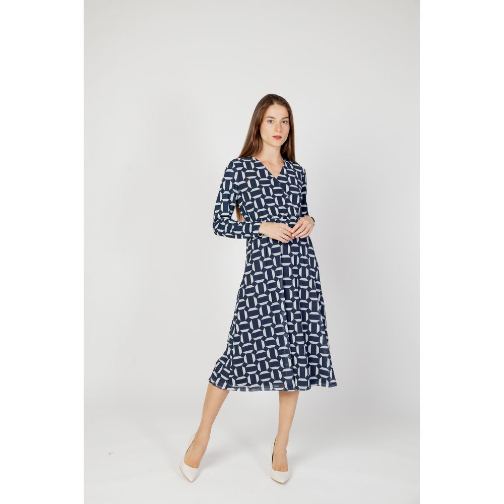Blue Polyester Long