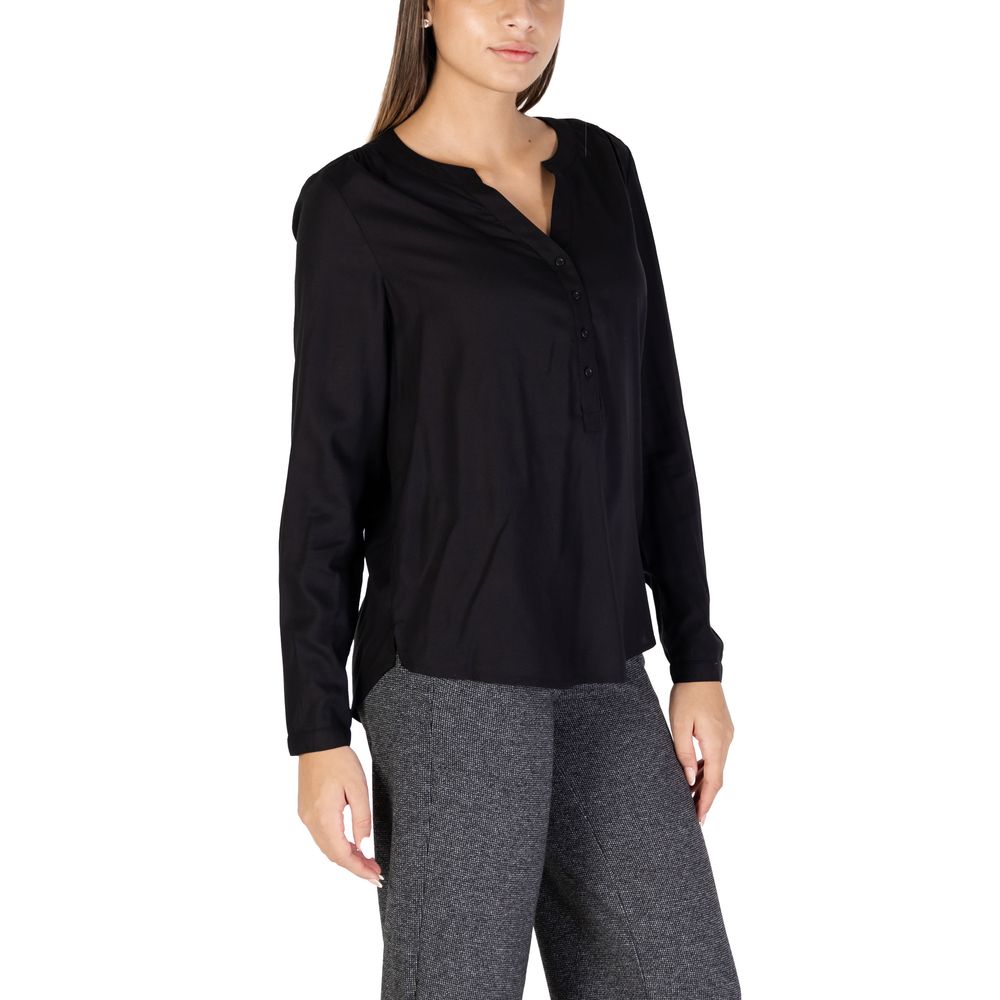 Black Viscose Blouse
