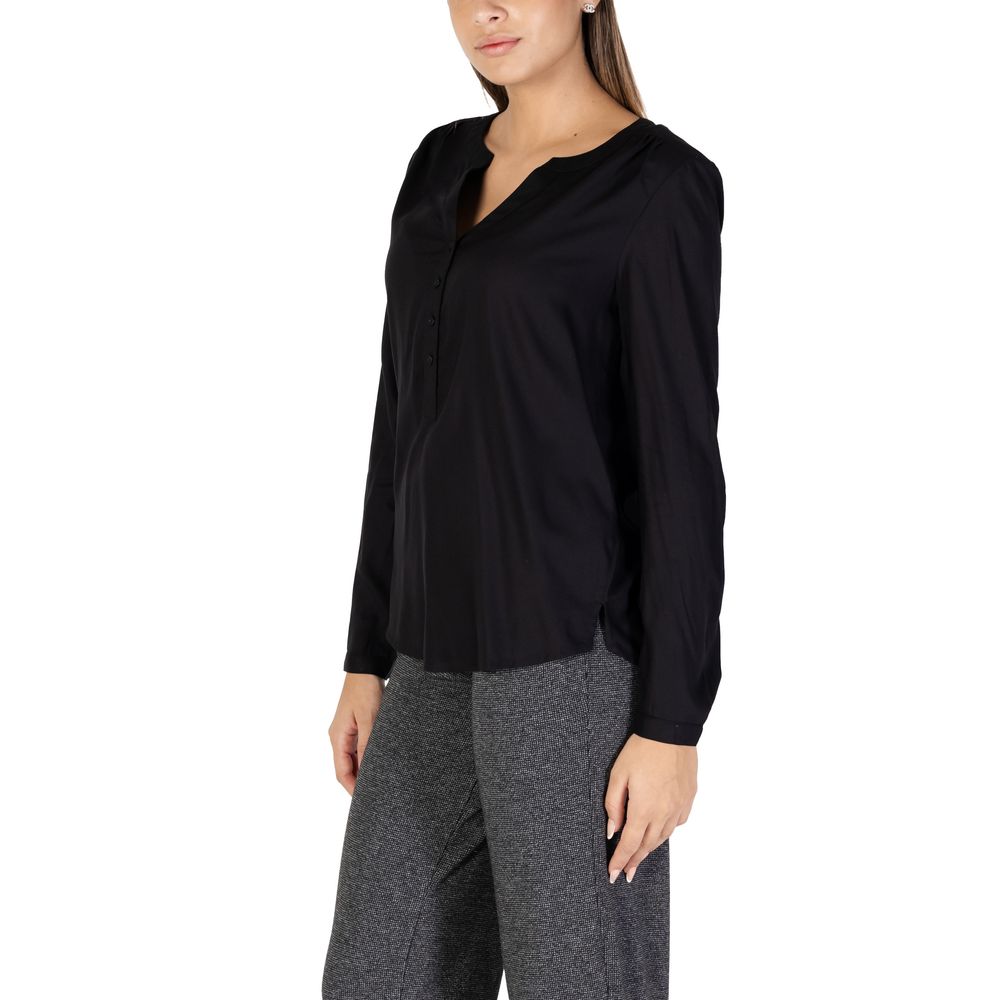 Black Viscose Blouse
