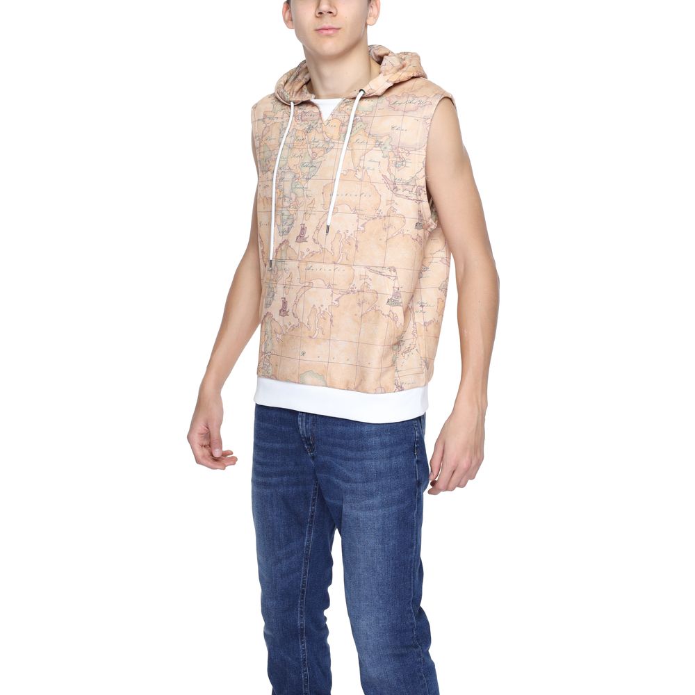 Beige Polyester Hoody