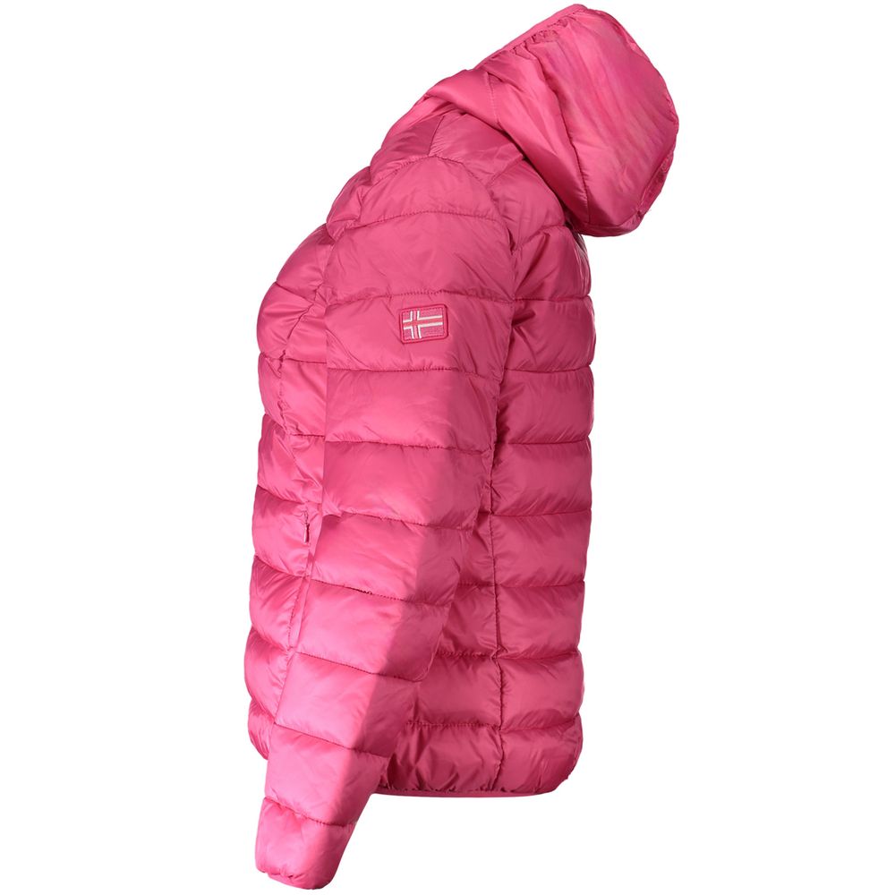 Pink Polyamide Jackets & Coat