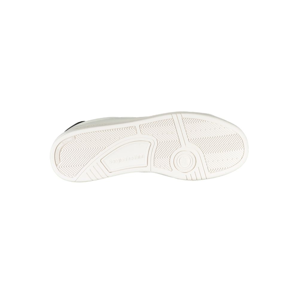 White Polyester Sneaker