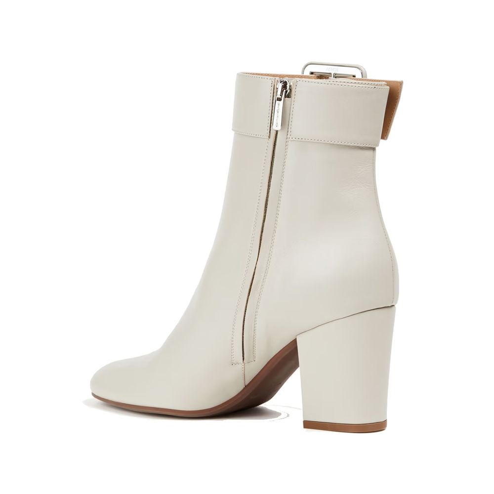 Buckled Leather Ankle Boots